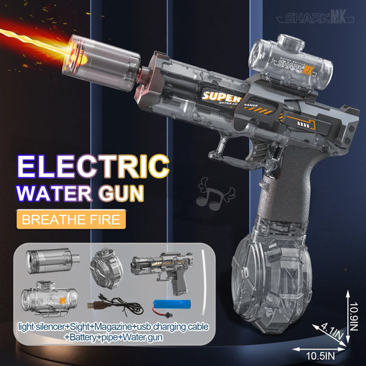 LED Electric Water Gun for Summer Fun | Safe, Automatic, Kid-Friendly