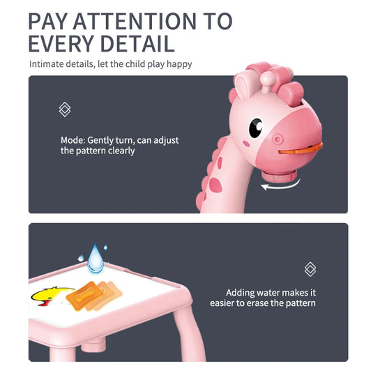 Electric deer projection drawing board multi-functional writing board learning drawing