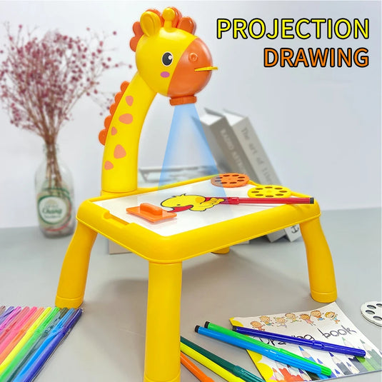 Electric deer projection drawing board multi-functional writing board learning drawing