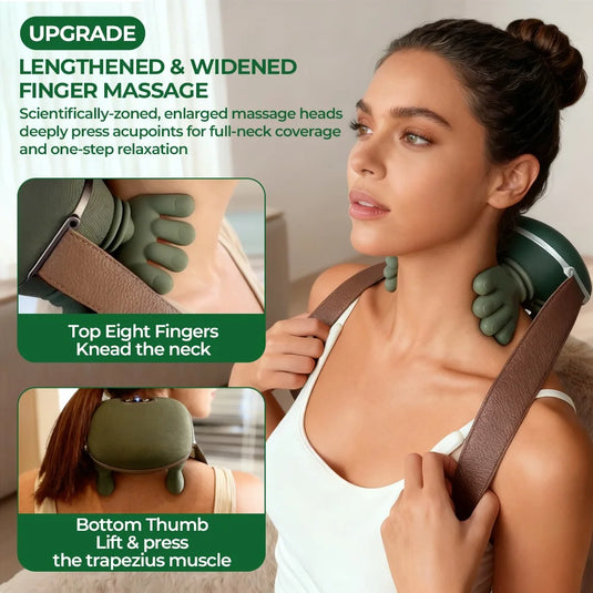 Bionic Finger Neck Shoulder Massager Wireless Neck Cervical Trapezius Kneading Massage