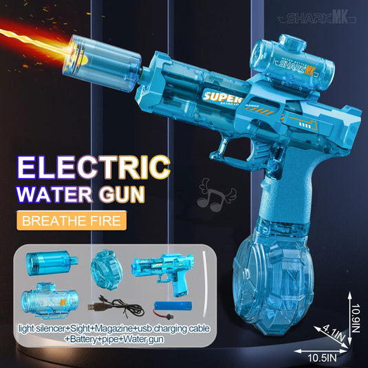 LED Electric Water Gun for Summer Fun | Safe, Automatic, Kid-Friendly