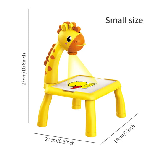 Electric deer projection drawing board multi-functional writing board learning drawing