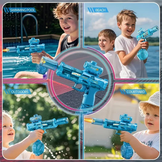 LED Electric Water Gun for Summer Fun | Safe, Automatic, Kid-Friendly