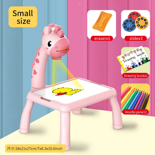 Electric deer projection drawing board multi-functional writing board learning drawing