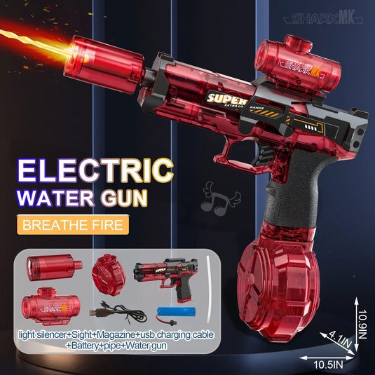 LED Electric Water Gun for Summer Fun | Safe, Automatic, Kid-Friendly