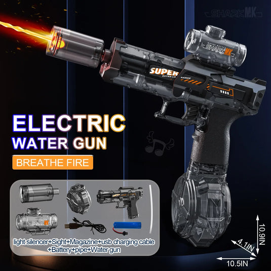 LED Electric Water Gun for Summer Fun | Safe, Automatic, Kid-Friendly