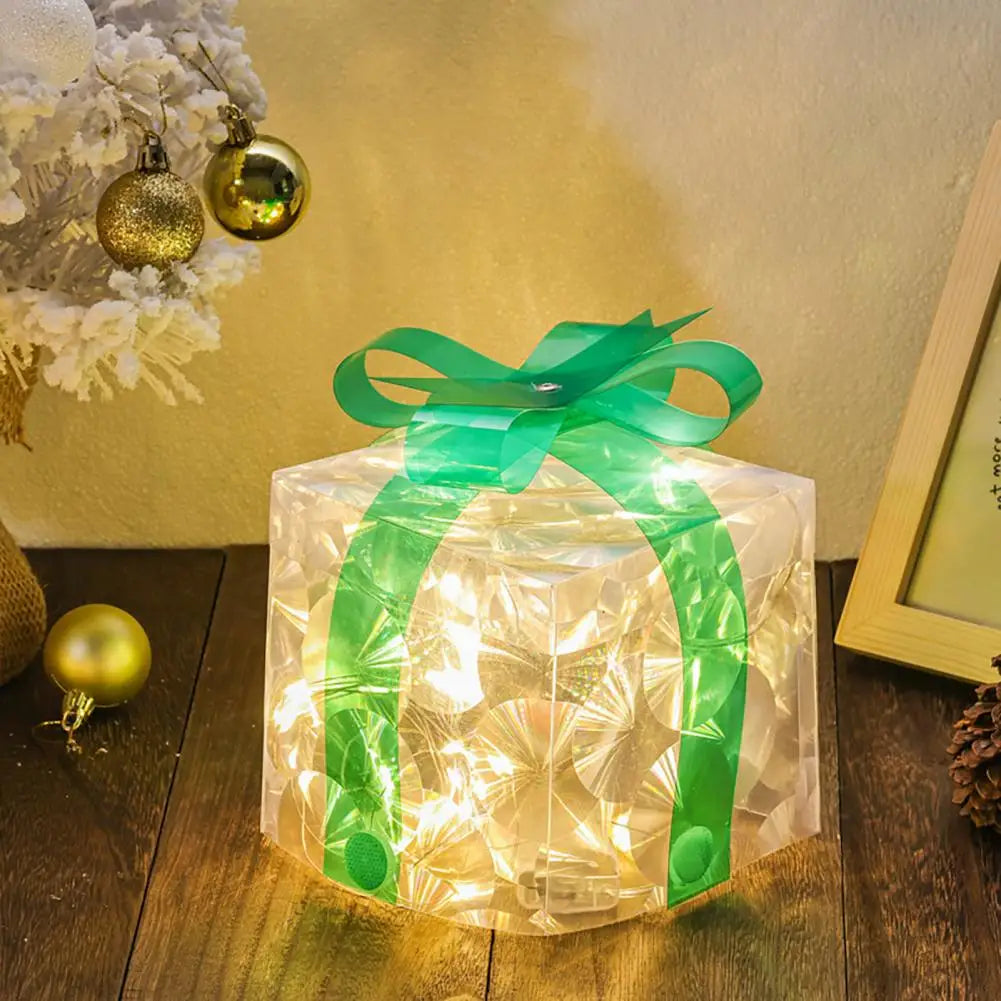 Set of 3 Christmas Lighted Gift Boxes Light Up Present Boxes for Christmas