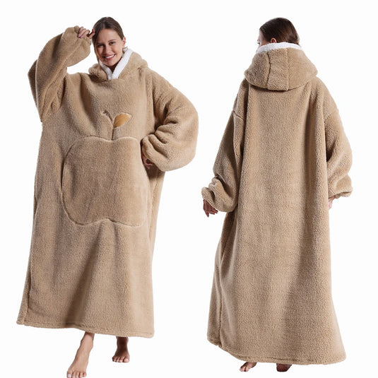 Wearable Blankets Winter Flannel Hooded Blanket